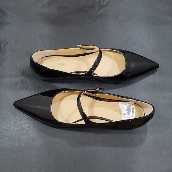 BRAND NEW LAUREN RALPH LAUREN LONDYN PATENT LEATHER MARY JANE BALLET FLATS - Picture 11 of 16